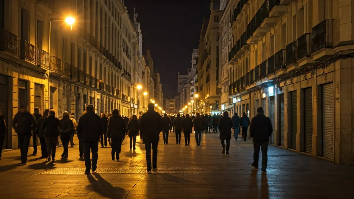 Imagen genérica de la desigualdad económica en una gran ciudad, con zonas prósperas y otras con dificultades.