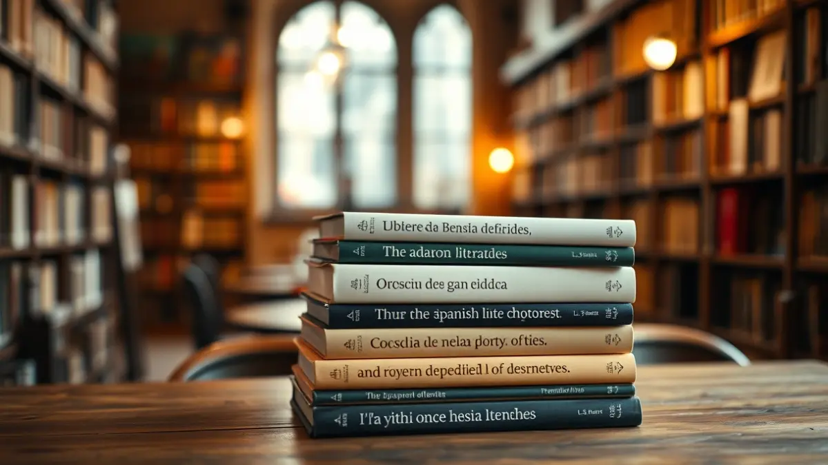 Imagen genérica de libros en una biblioteca, simbolizando la literatura y la reflexión.