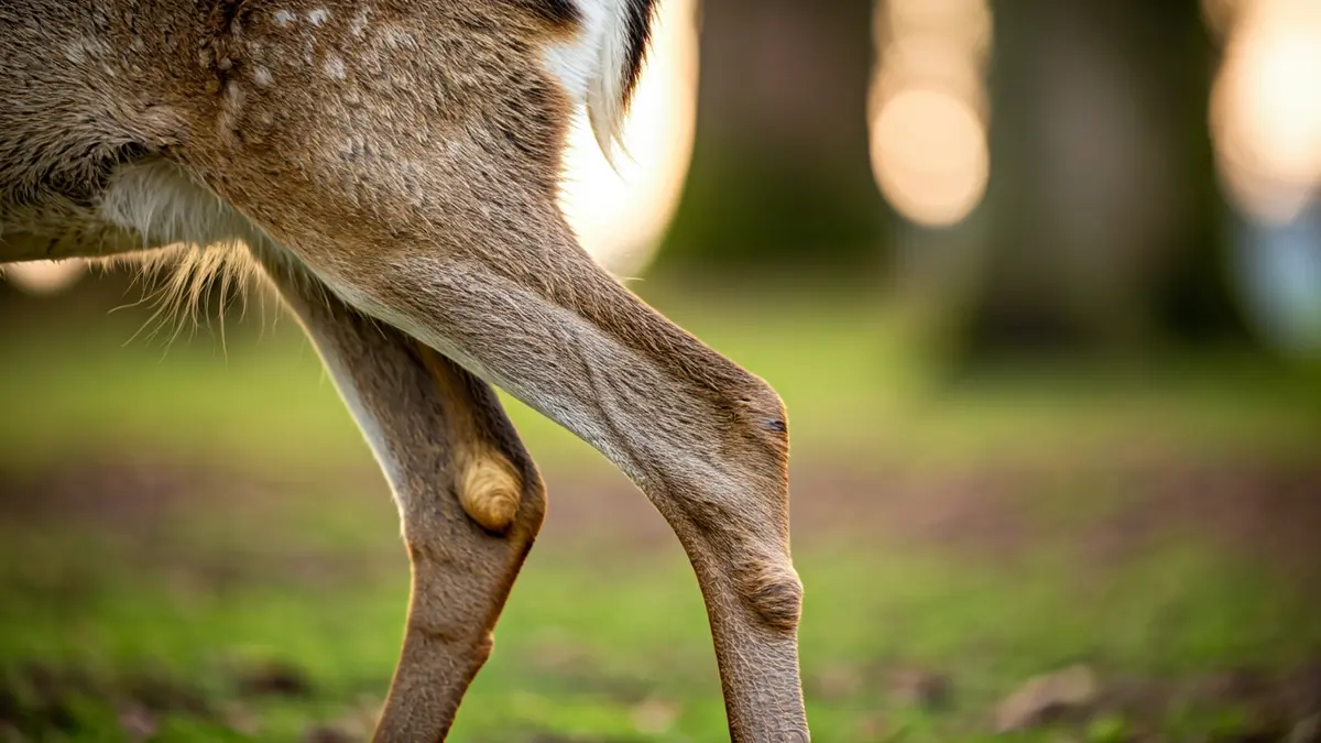 Imagen de un corzo herido en el Parque de los Cerros de Alcalá de Henares.