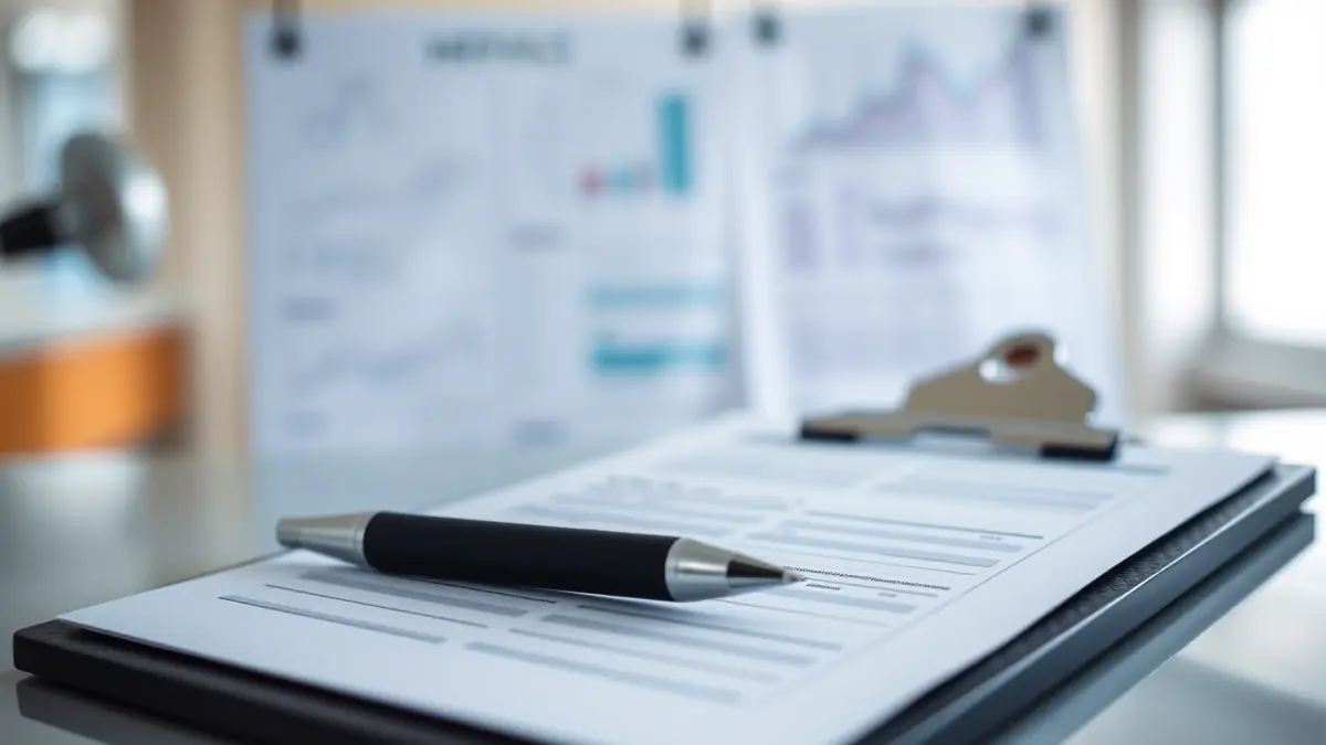 Imagen genérica de un portapapeles con un bolígrafo, simbolizando encuestas de satisfacción en el ámbito sanitario.