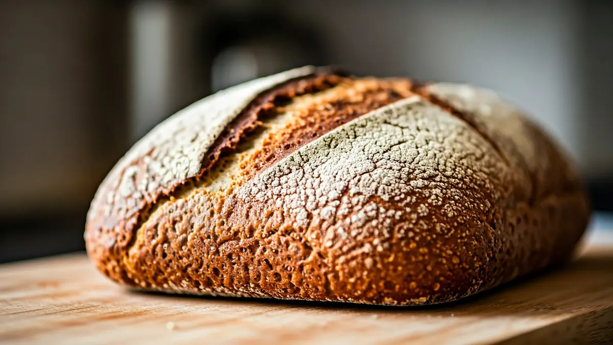 Generic image of a gluten-free bread loaf on a wooden board.