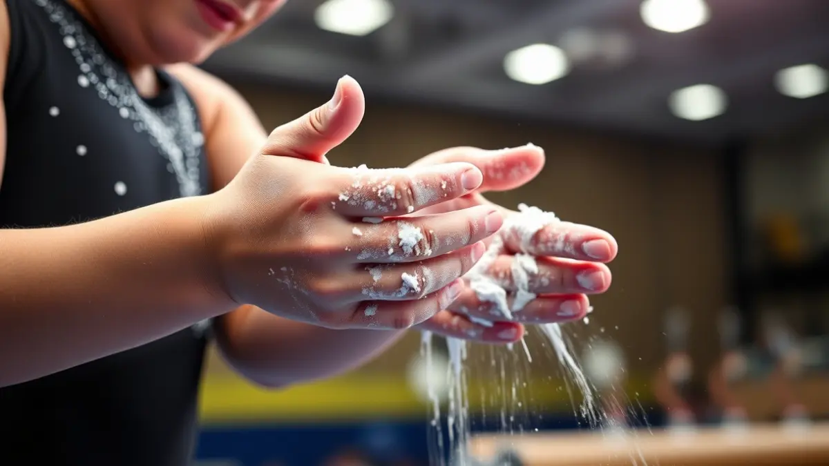 Generic image of a gymnast preparing for a routine.