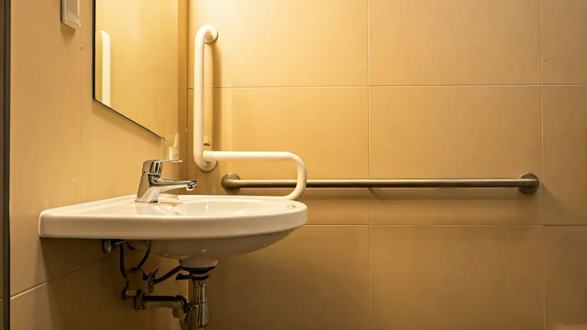 Imagen genérica de un baño adaptado para personas con discapacidad.