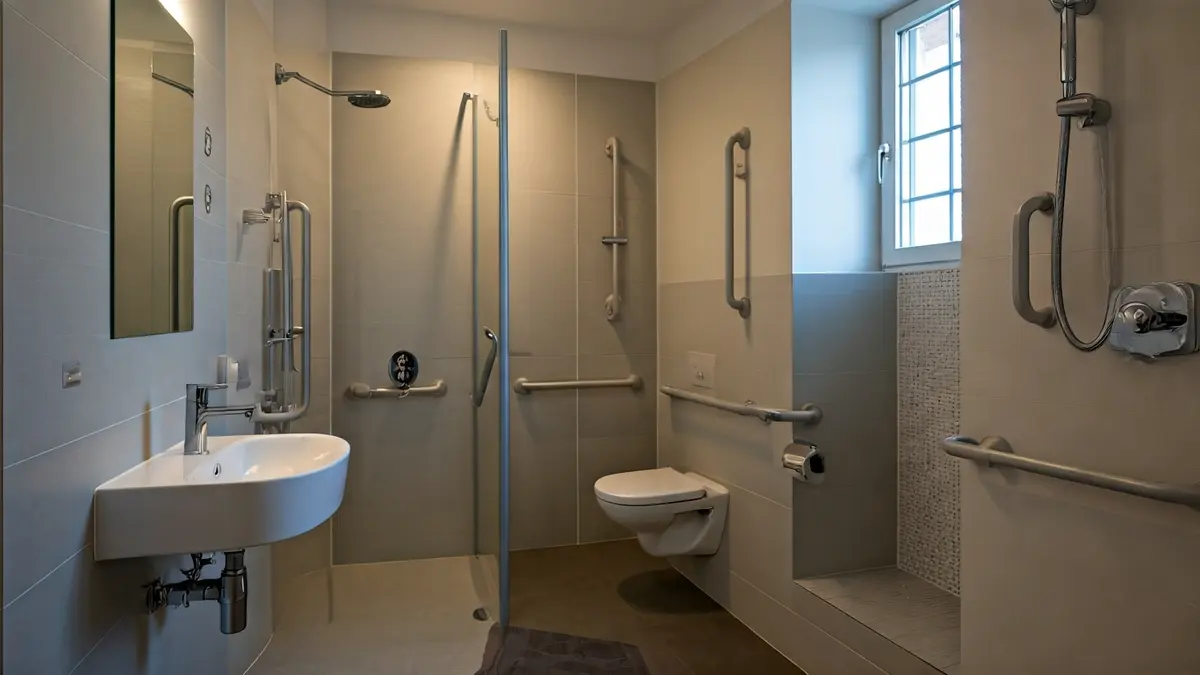 Generic image of a bathroom adapted for people with disabilities.