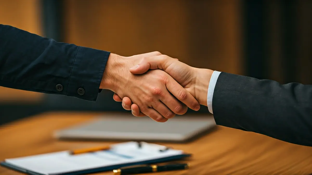 Generic image of a business agreement or funding.