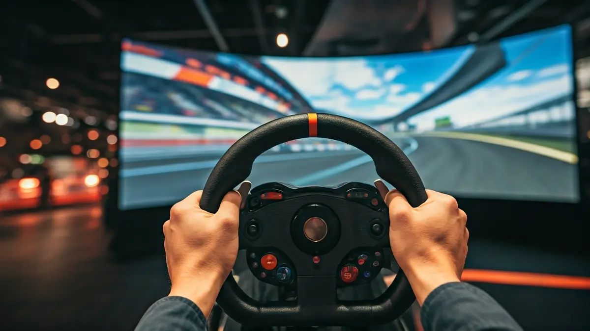 Imagen genérica de un simulador de carreras de Fórmula 1.