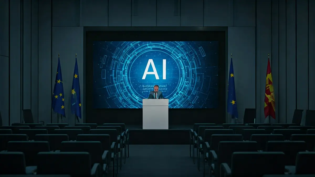 Imagen genérica de un foro empresarial o conferencia sobre tecnología y liderazgo.