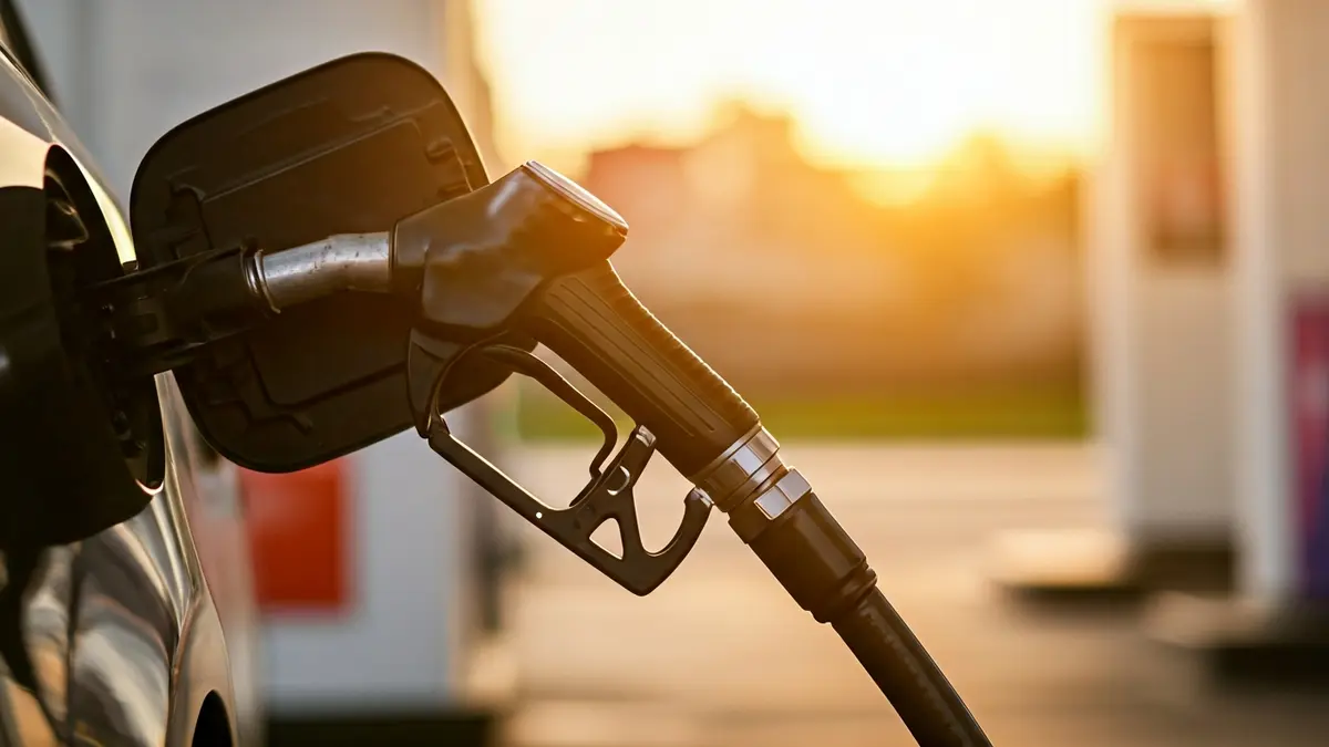 Imagen genérica de una manguera de combustible en una gasolinera, simbolizando el aumento de costes.