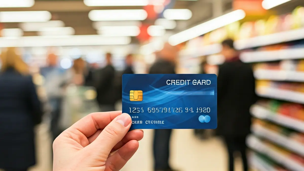 Generic image of a social aid card being used at a store.