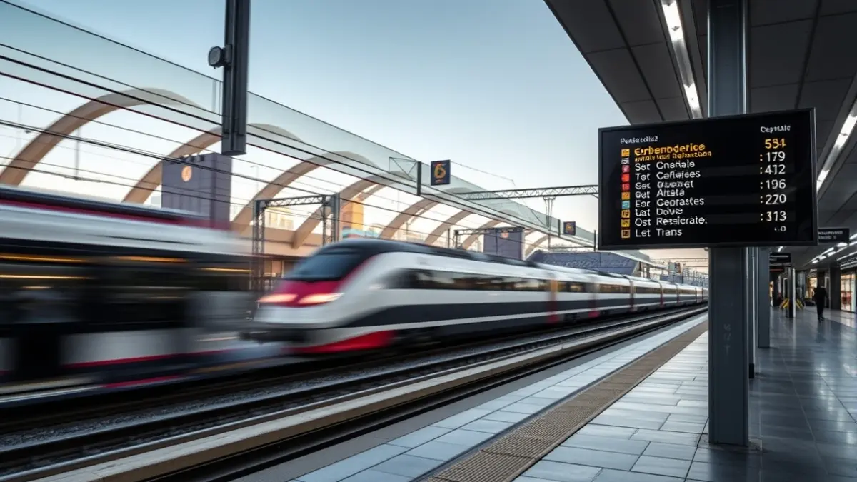 Imagen genérica de una estación de tren de alta velocidad en Madrid.