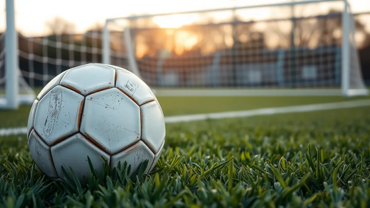 Generic image of a soccer ball on a grass field.