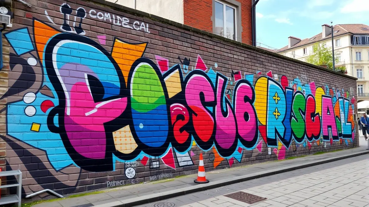 Generic image of urban art on a brick wall.