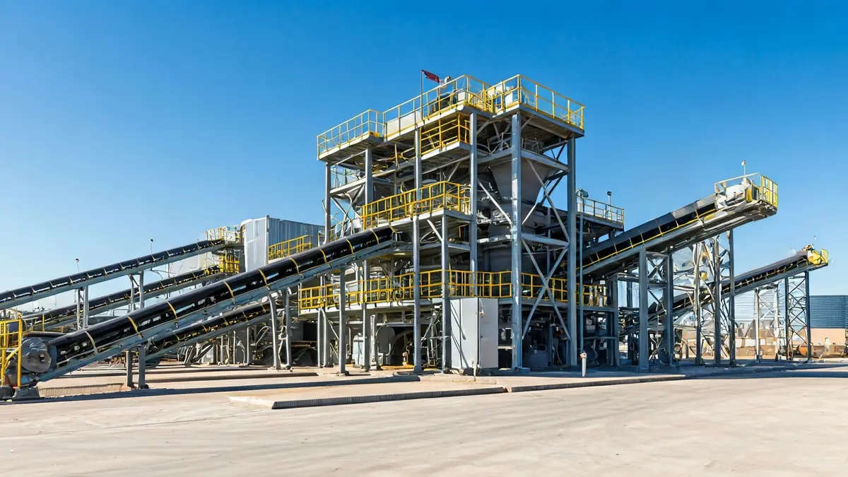 Image of a waste treatment plant in a technology park.