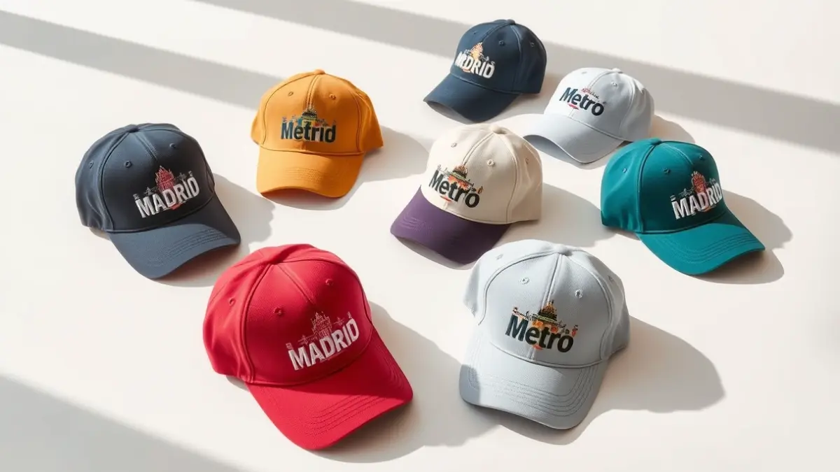 Colección de gorras de Metro de Madrid con diseños inspirados en la capital.