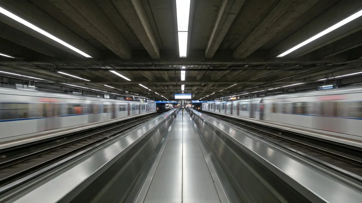 Generic image of a modern subway station with a new access.