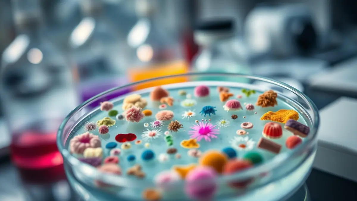 Generic image of a petri dish with microbial colonies in a laboratory setting.