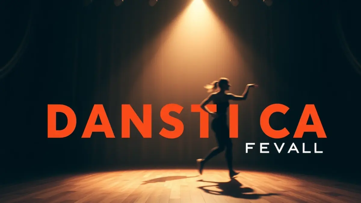 Generic image of a dance stage with a dancer in motion.