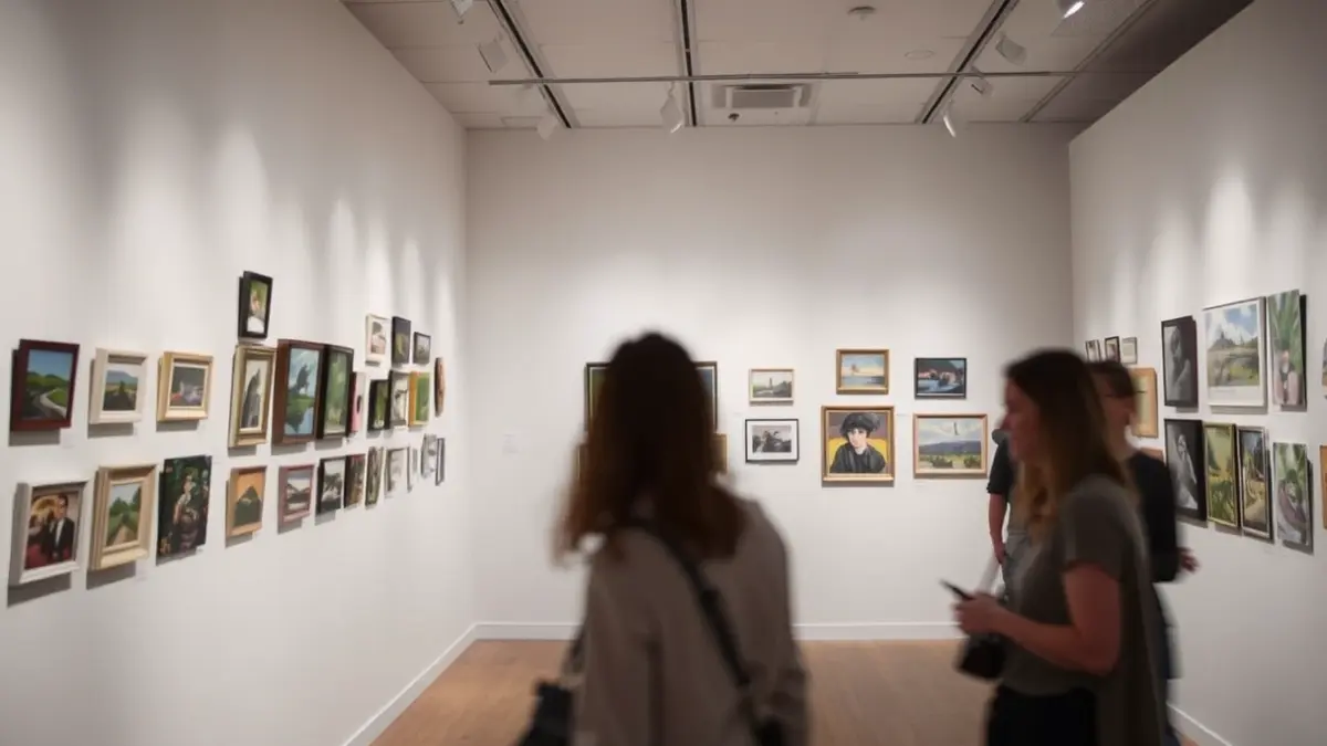 Imagen genérica de una exposición de arte en una galería.