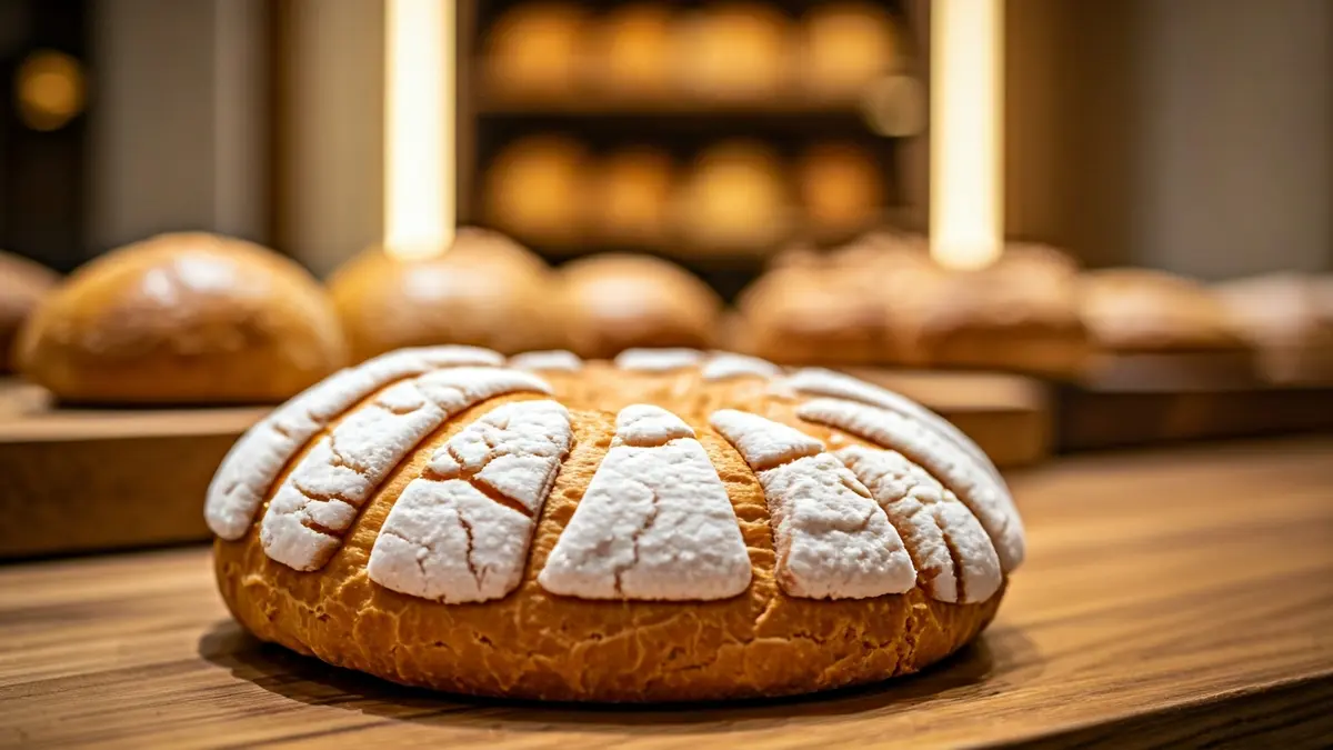 Image of a Rosca de San Marcos in a bakery.