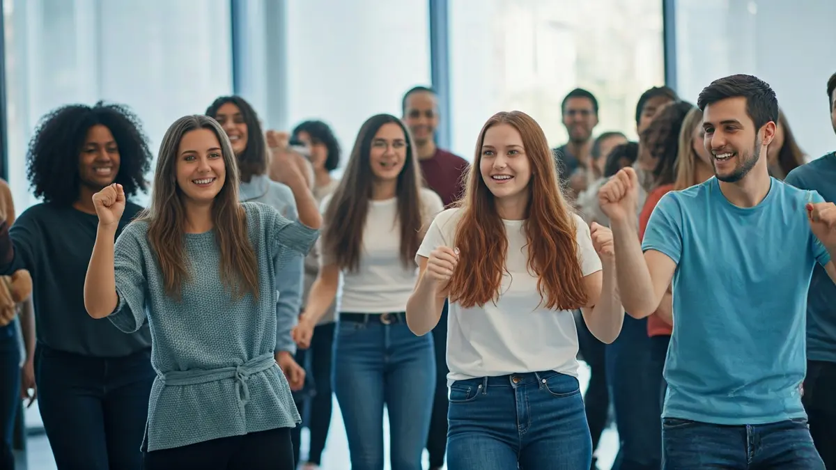 Generic image of young people participating in a personal development workshop.