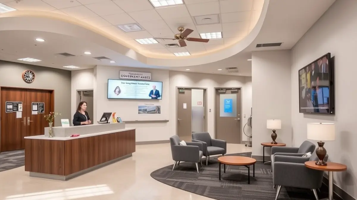 Imagen genérica de una oficina de atención al ciudadano moderna y accesible.