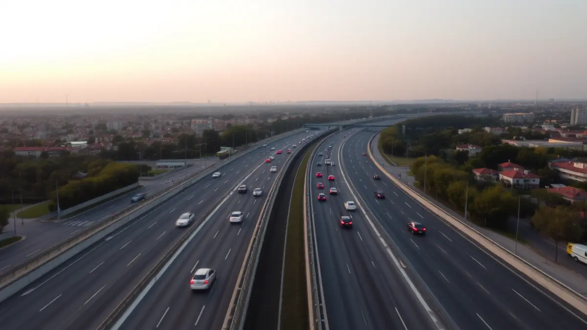 Imagen genérica de una autopista con tráfico en la Comunidad de Madrid.