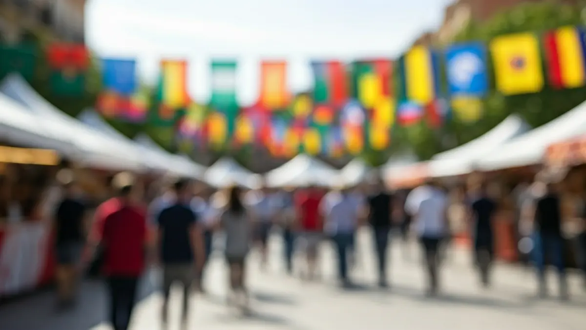 Image of the Nations Fair in Paracuellos de Jarama, showcasing cultural diversity.