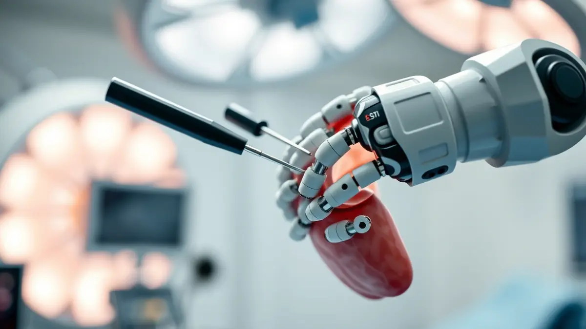 Generic image of a robotic surgical arm performing a precision operation.