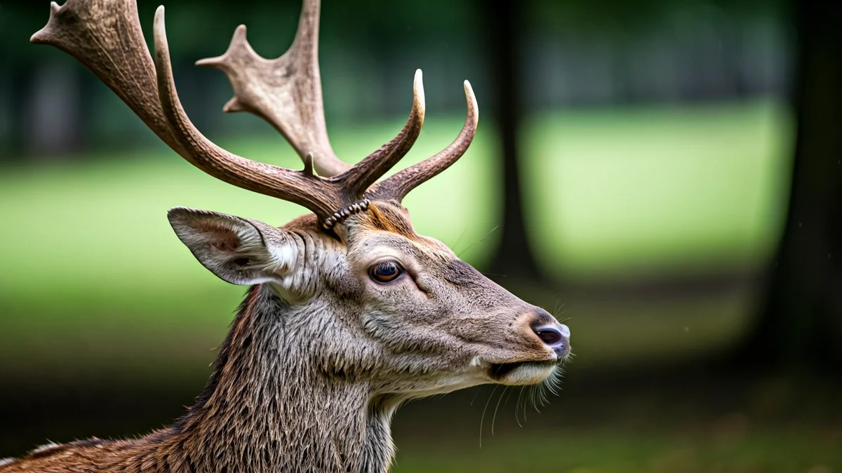 Imagen de un corzo atrapado en una valla en Valdemorillo.