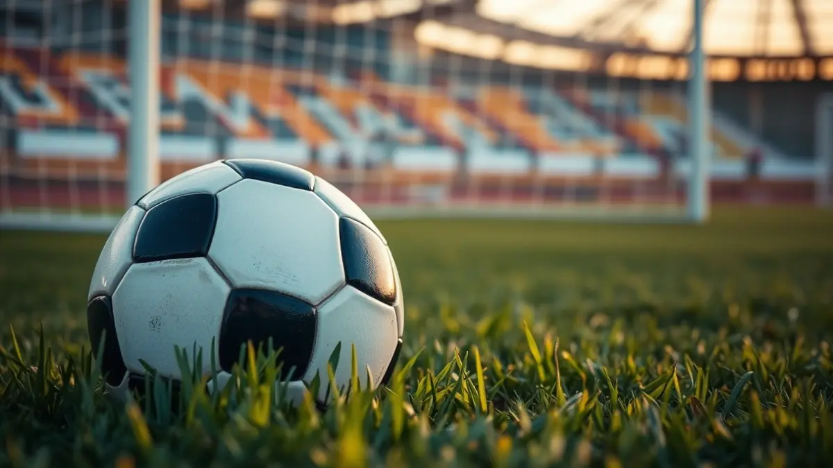Imagen genérica de un balón de fútbol en un campo de césped.