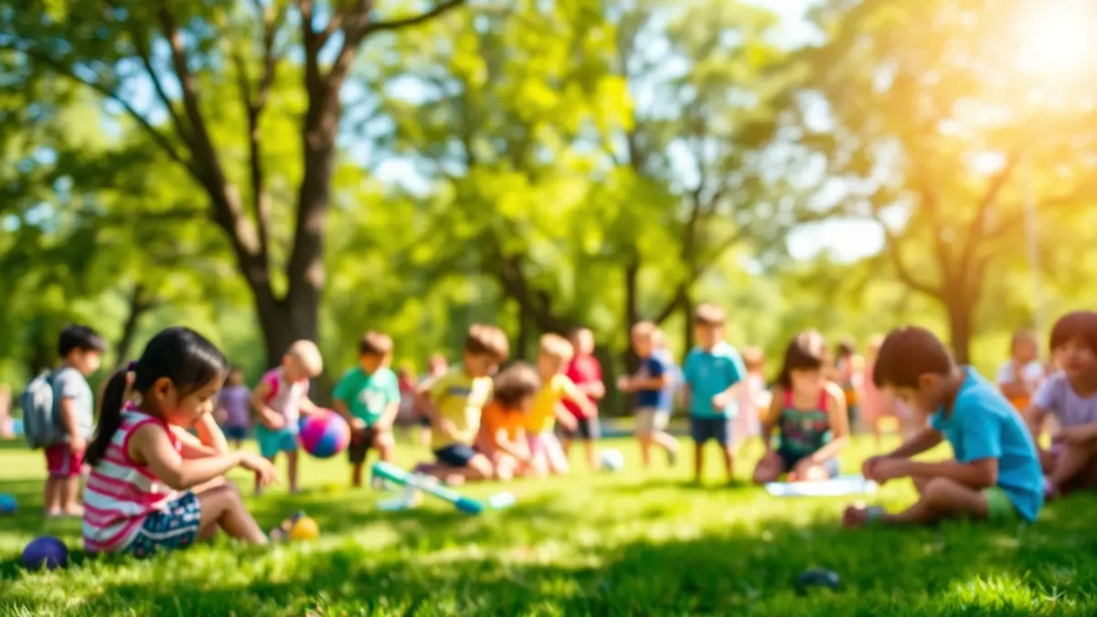 Generic image of children enjoying outdoor summer activities.