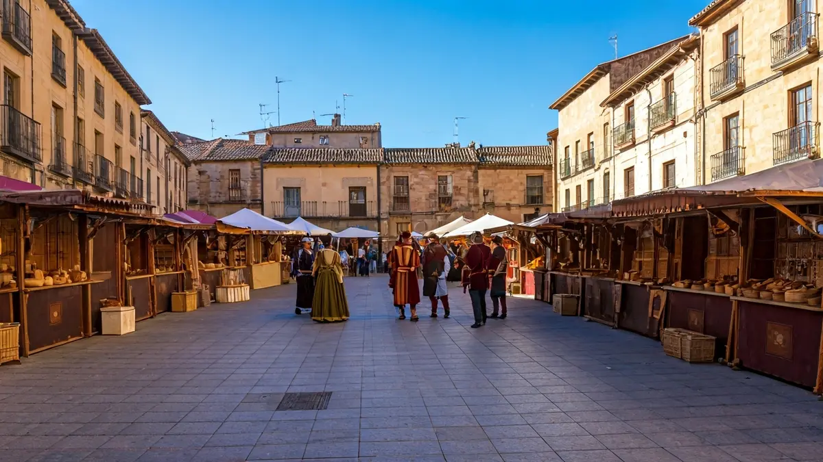 Mercado renacentista en la Plaza de Toros La Tercera de San Sebastián de los Reyes.