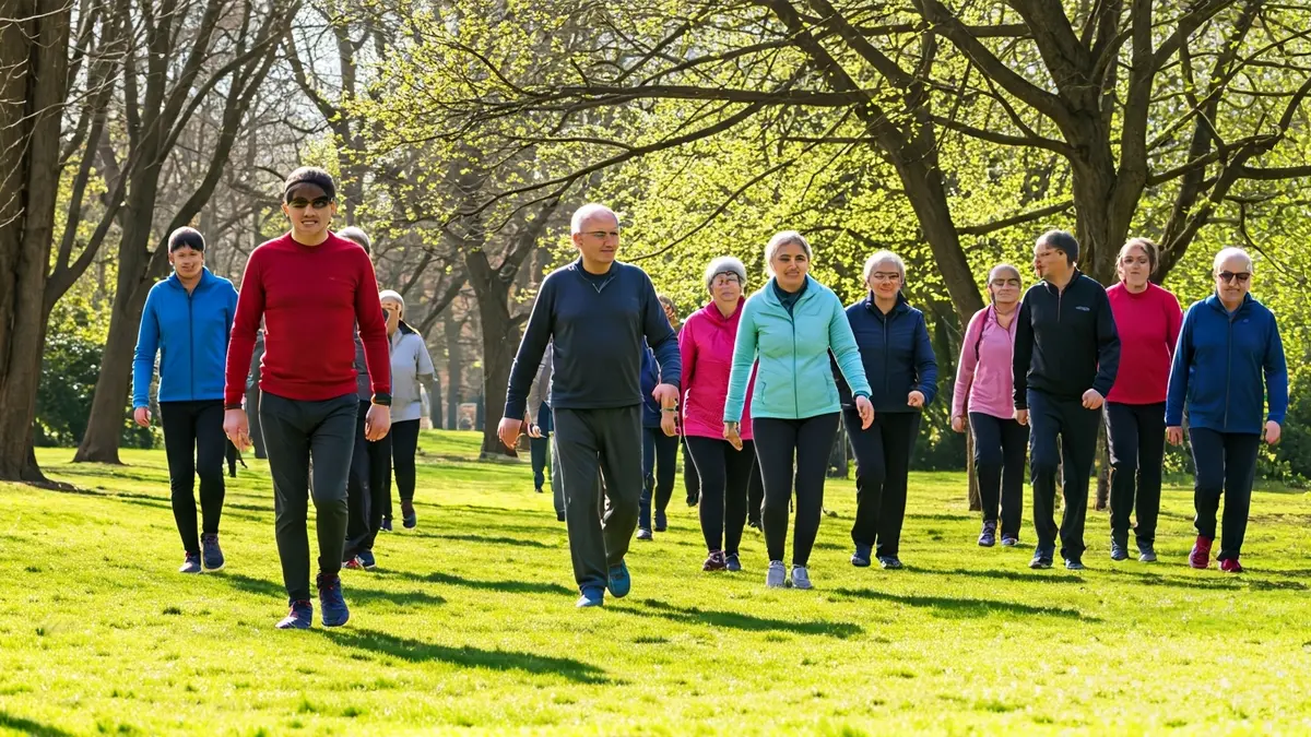 Imagen genérica de personas realizando actividades saludables al aire libre.