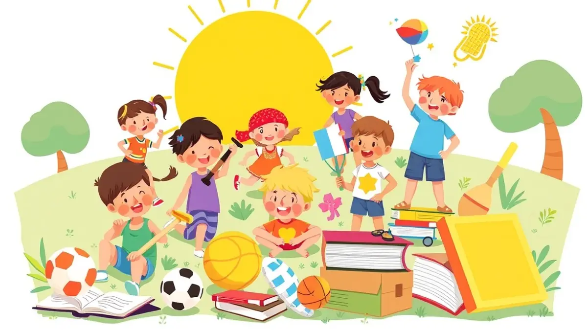 Imagen genérica de actividades de verano para niños y jóvenes.