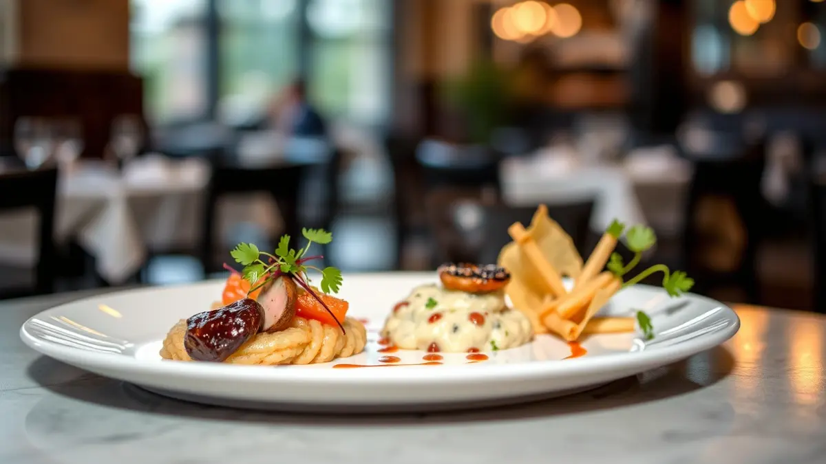Imagen genérica de un plato gourmet en un restaurante.