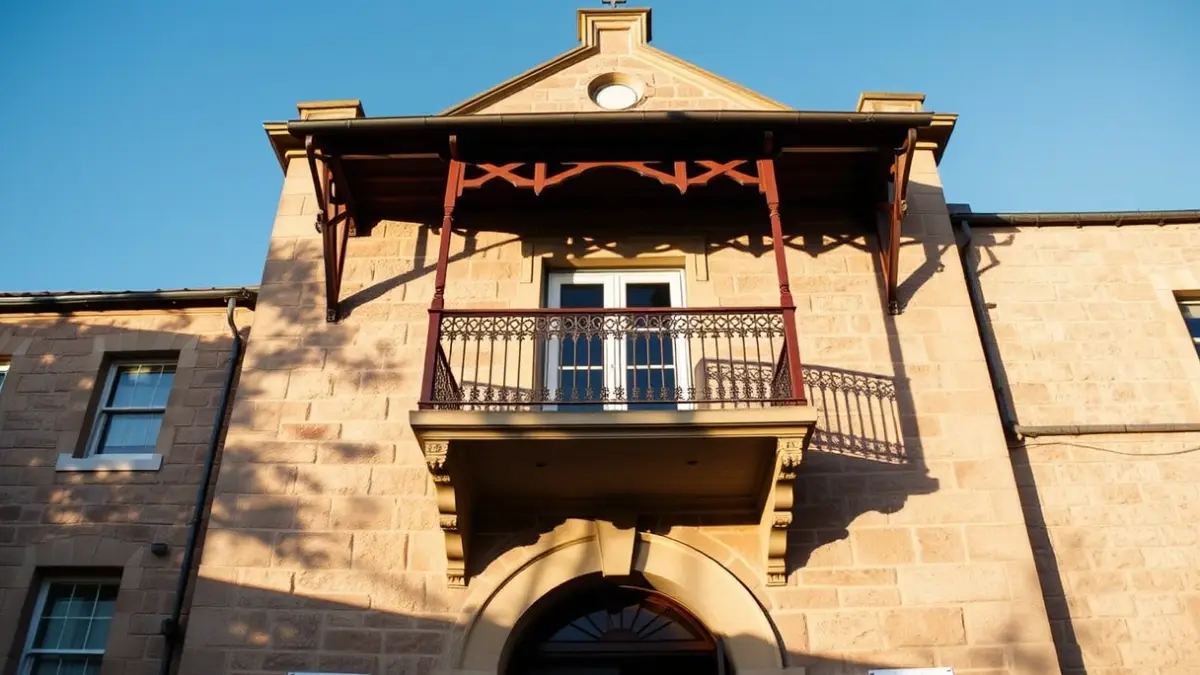 Fachada del ayuntamiento de Alcobendas bajo el sol de la tarde.