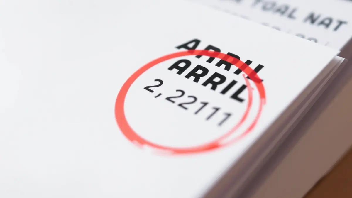 Imagen genérica de un calendario marcando el mes de abril, simbolizando un hito económico.