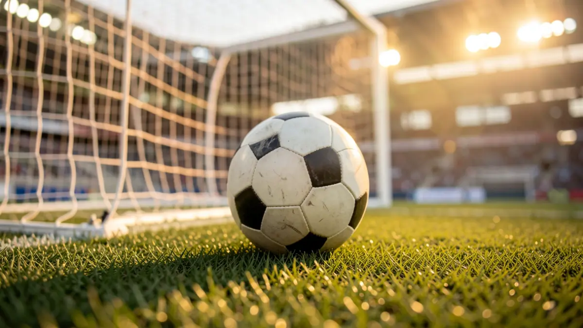 Imagen genérica de un balón de fútbol sobre el césped de un estadio.