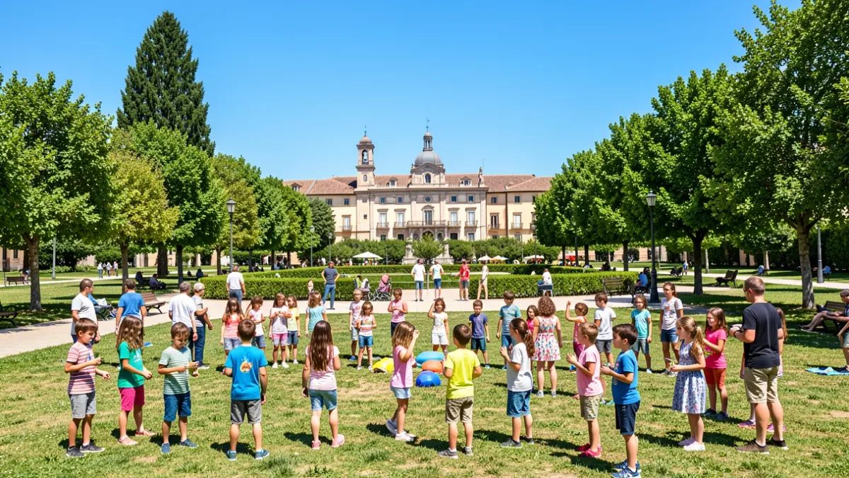 Generic image of children participating in summer camp activities in El Álamo.