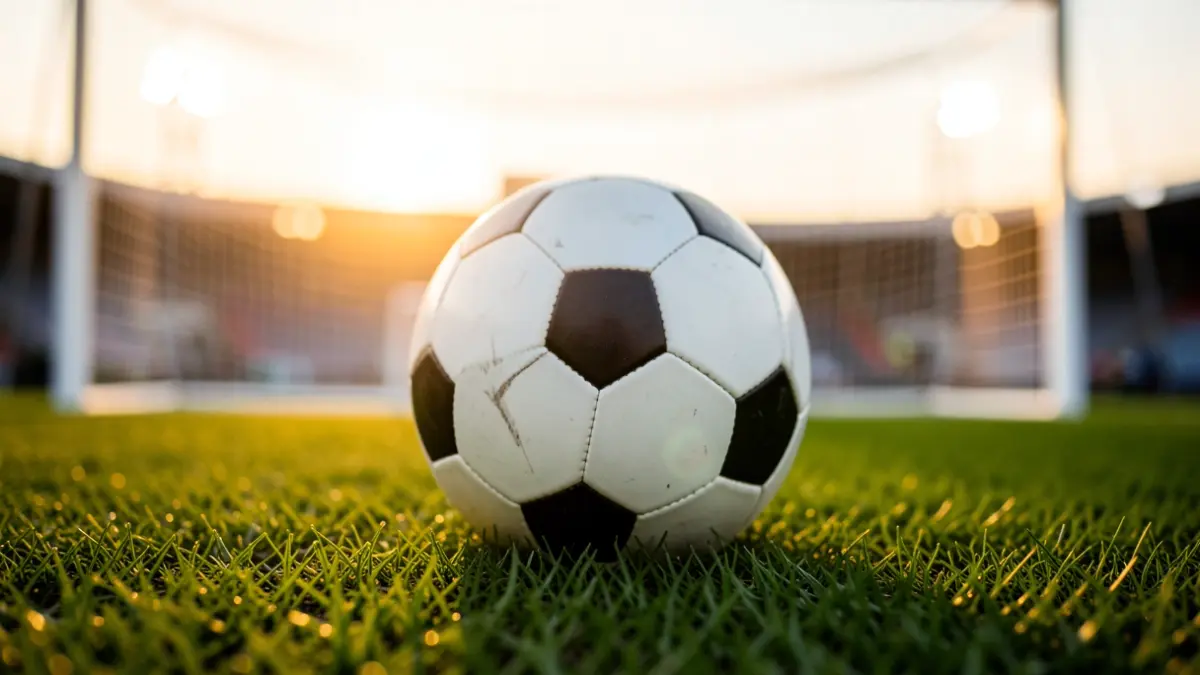 Imagen genérica de un balón de fútbol sobre césped.