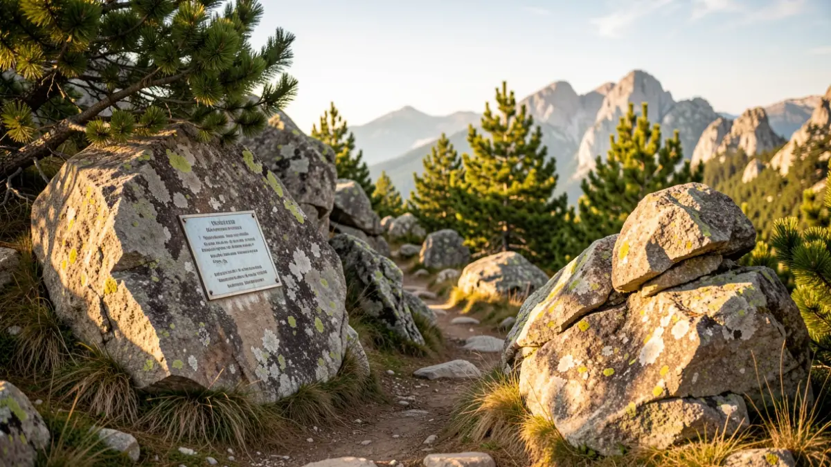 Sendero conmemorativo en la Sierra de Guadarrama, Comunidad de Madrid.