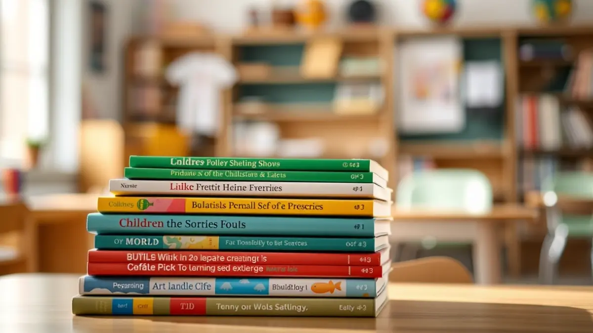 Generic image of children's books, representing education and learning.