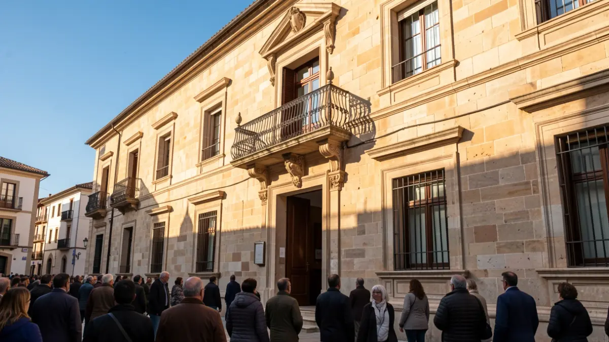 Collado Villalba town hall during a sunny afternoon.