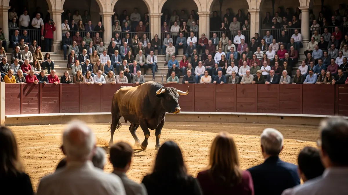 Generic image of a bullfight at the Las Ventas bullring in Madrid.