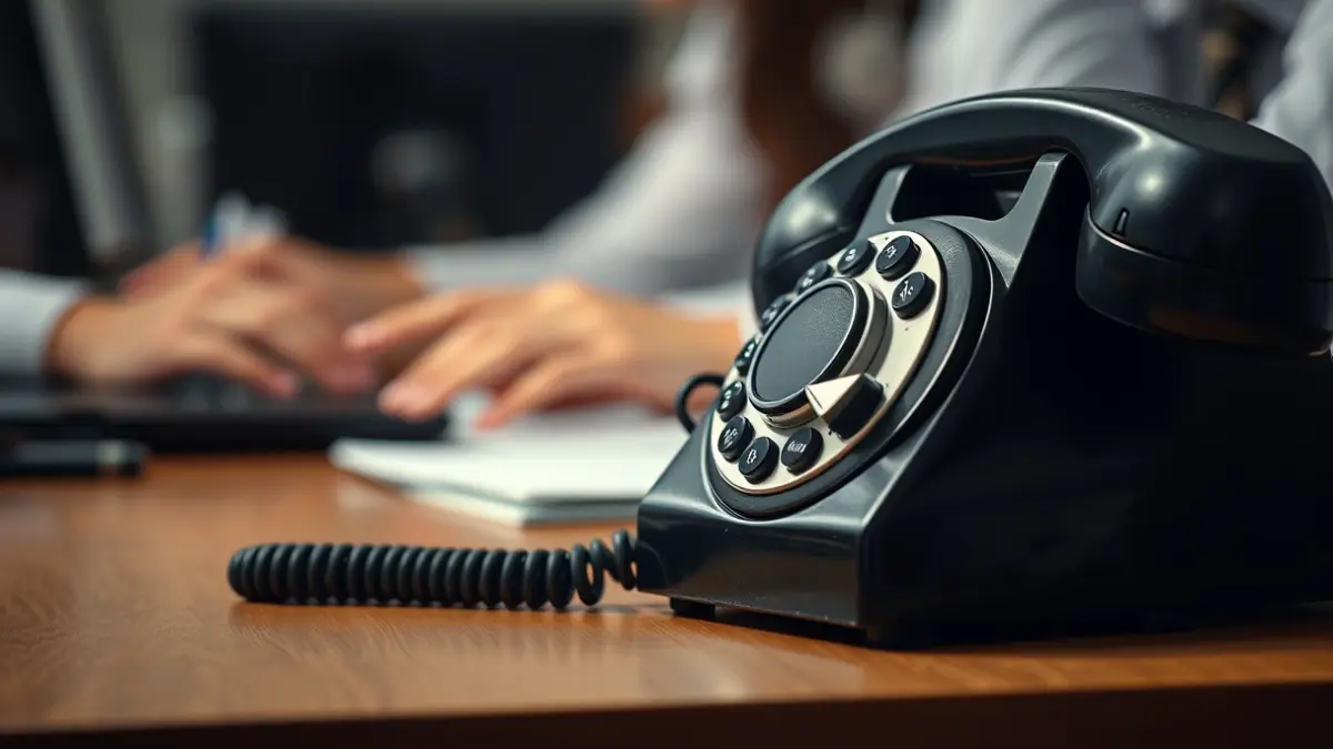 Generic image of an old telephone, symbolizing a phone scam.