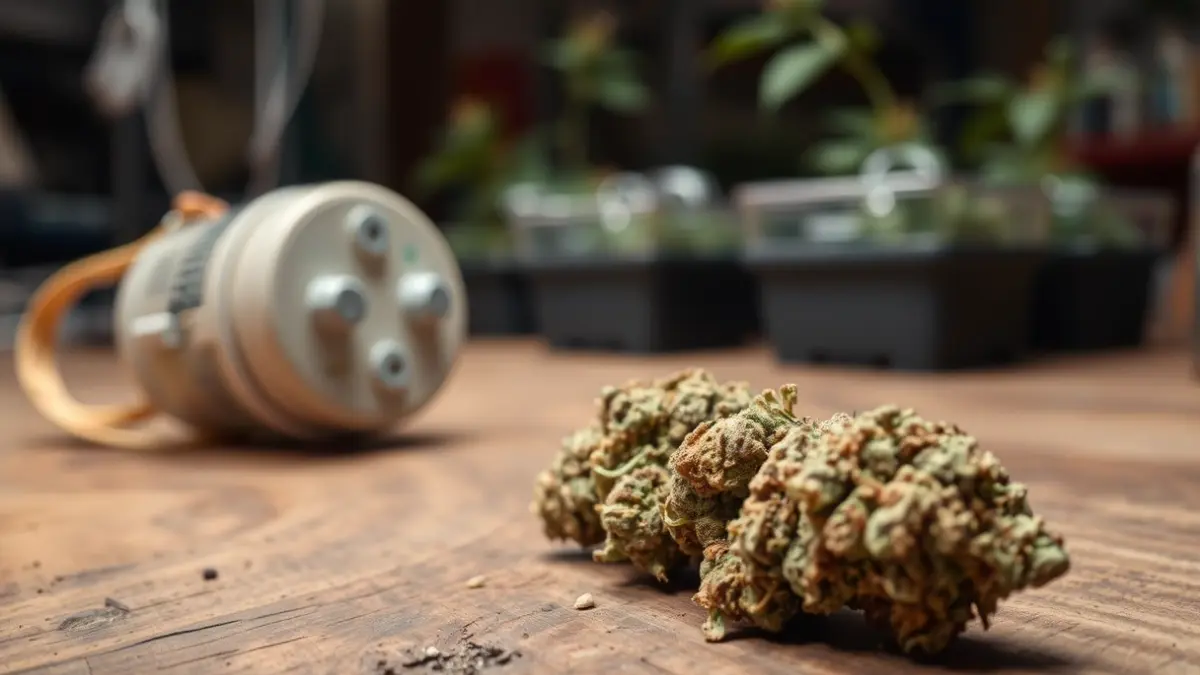 Image of marijuana buds seized in a police operation.