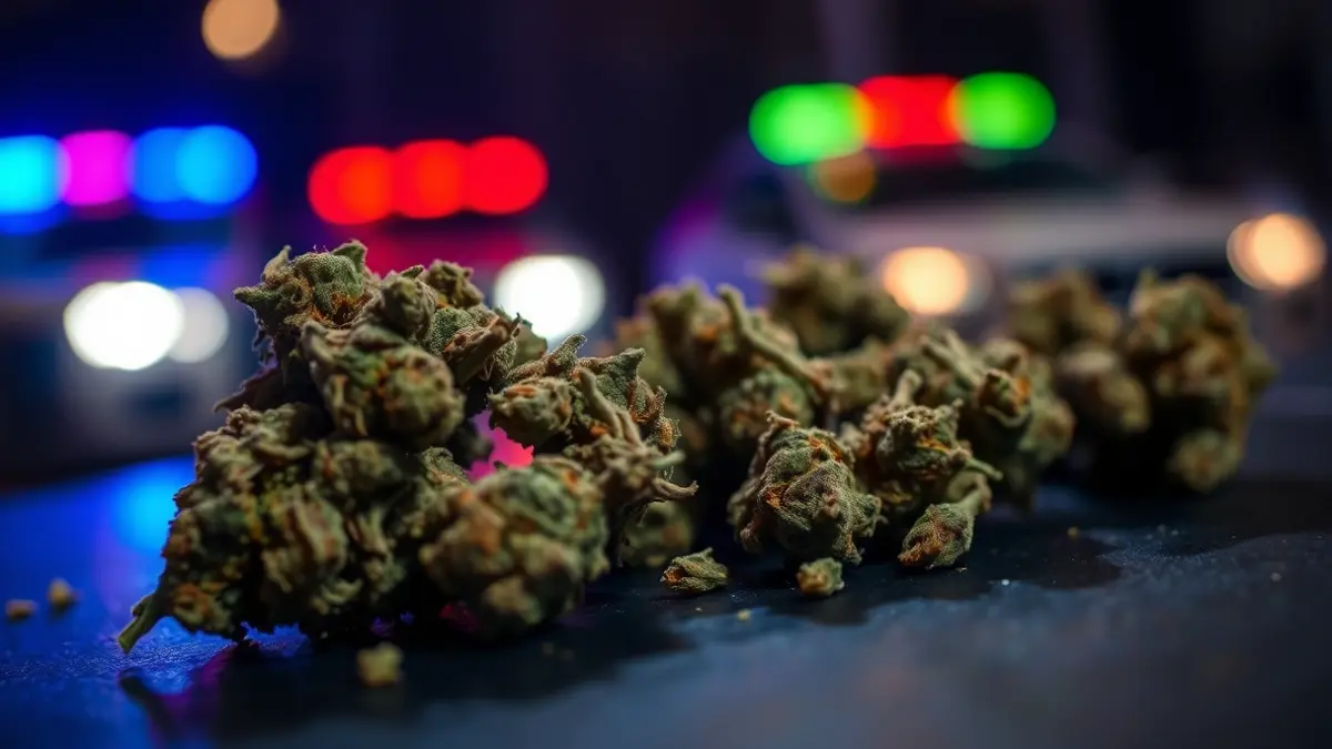 Image of cannabis buds seized in a police operation.