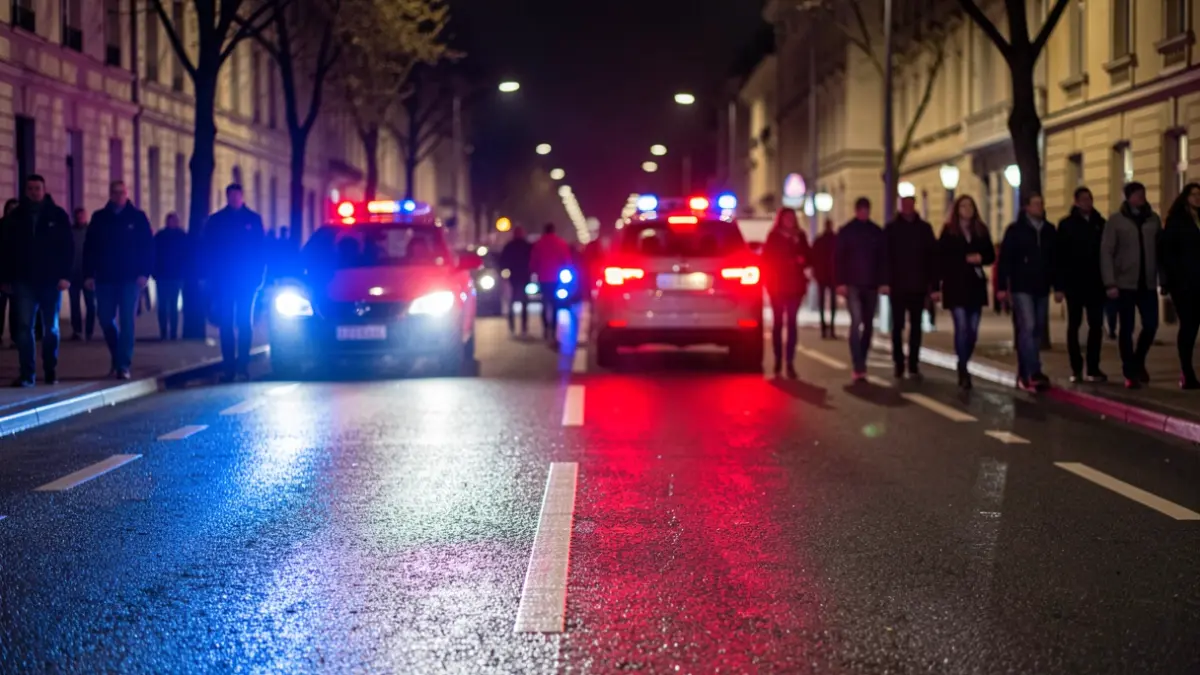 Imagen genérica de luces de emergencia en una carretera.