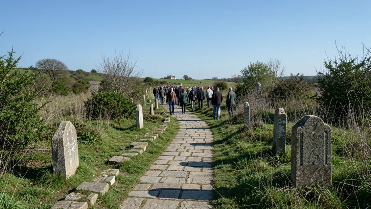 Generic image of a stone-paved rural path.