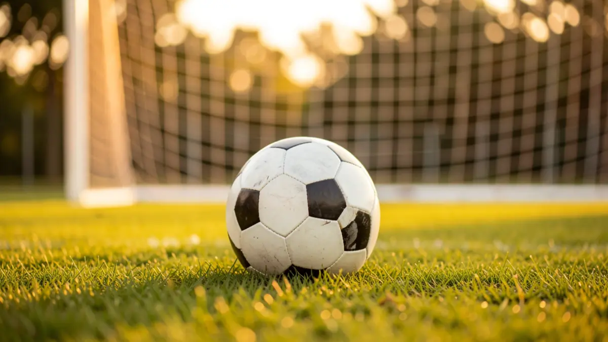 Imagen genérica de un balón de fútbol sobre césped.